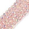 Electroplate Glass Beads Strands EGLA-B013-01A-AB04-1
