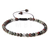 Adjustable Women's Bloodstone Beaded Bracelet CN3407-8-1