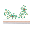 Chinese Style Alloy Enamel Chandelier Components Links X-ENAM-E329-70B-G-6