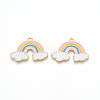 Alloy Enamel Pendants ENAM-S126-086-01-NR-1