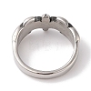 Vintage 304 Stainless Steel Bat Wing Finger Rings for Mens Womens RJEW-U005-13AS-3