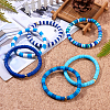 Handmade Polymer Clay Heishi Beads Stretch Bracelets Sets BJEW-JB05902-04-6