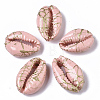 Spray Painted Natural Cowrie Shell Beads SSHEL-R047-03-A09-2