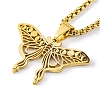 304 Stainless Steel Necklaces NJEW-Q338-03G-3