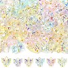 60Pcs 6 Style Glass Pendants PALLOY-YW00164-1