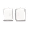 304 Stainless Steel Pendant Cabochon Settings STAS-N108-77P-1