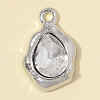 Zinc Alloy with Glass Charms GL-OY001-05P-01-1