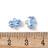 Brass Pave Cubic Zirconia Connector Charms KK-F892-53P-03-3