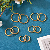  10Pcs 5 Size 316L Surgical Stainless Steel Huggie Hoop Earrings for Girl Women EJEW-TA0001-10-6