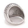 304 Stainless Steel Chunky Dome Finger Ring RJEW-B040-01P-3