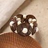 Bohemian Coconut & Wood Beaded Stretch Bracelets for Women WG6B5F6-02-1