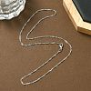 1.5mm Rack Plating Brass Singapore Chain Necklaces for Women Men MAK-L044-22P-3