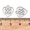 316 Surgical Stainless Steel Charms STAS-Q314-06P-3