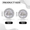 14Pcs 2 Styles Resin Shank Buttons BUTT-ME0001-46-2