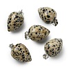 Natural Dalmatian Jasper Pendants GG-K002-13O-1