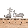 304 Stainless Steel Pendant Rhinestone Settings STAS-B167-19P-3