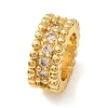 Brass Pave Cubic Zirconia Beads CU-CBA0A9C-13G-B-1