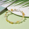 Natural Yellow Opal Braided Beaded Bracelet BJEW-JB07998-05-2