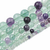 Natural Fluorite Beads Strands G-S333-12mm-006-2