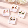 304 Stainless Steel Stud Earrings EJEW-F396-02A-G-1