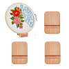 4Pcs Wood Embroidery Hoop Easels ODIS-WH0331-02B-1