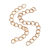 Brass Curb Chain Extender KK-T069-35C-1
