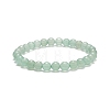 5Pcs 5 Style Natural Green Aventurine & Brass Beaded Stretch Bracelets Set BJEW-JB08870-03-6