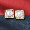 Brass Stud Earring EJEW-H180-02G-3