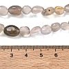 Natural Grey Agate Beads Strands G-C286-A22-5