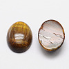 Oval Natural Tiger Eye Cabochons G-K020-30x22mm-04-2