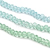 Transparent Painted Glass Beads Strands X-DGLA-A034-T1mm-A16-4