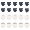 20Pcs 304 Stainless Steel Pendant Cabochon Settings for Fashion Jewelry STAS-TA0006-23-2