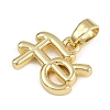Brass Pendants KK-Z123-22G-01-2