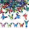 40Pcs Printed Opaque Acrylic Beads MACR-PH0002-16-1