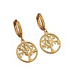 304 Stainless Steel Hoop Dangle Earrings for Women WG02B39-01-2