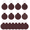 16Pcs PU Imitation Leather Keychains KEYC-DC0001-46-1