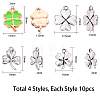 Alloy Pendants PALLOY-SC0002-20AS-2