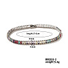 Brass Colorful Sparkling Cubic Zirconia Bracelet Fashionable Luxury Unique Style Accessory GT6474-5-1