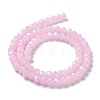 Baking Paint Imitation Jade Glass Bead Strands LS-DGLA-A034-J8MM-A26-5