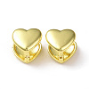 Rack Plating Brass Heart Hoop Earrings for Women EJEW-M215-04G-2