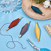 4 Rolls 4 Colors Handmade Cotton Thread SENE-CY0001-16-4