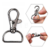 Zinc Alloy Swivel D Rings Lobster Claw Clasps X1-E341-8-B-3