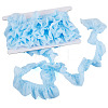 4 Yards Polyester Wrinkle Lace Ribbon OCOR-TA0004-18C-2