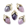 Natural Lepidolite Pendants G-U019-03A-03-1