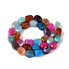 Natural Agate Beads Strands G-Q604-02A-M01-2