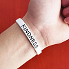 Silicone Motivational Quote Word Bangles FS-WG6454C-02-1
