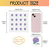 8 Sheets Plastic Waterproof Self-Adhesive Picture Stickers DIY-WH0428-011-2