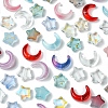 54Pcs Handmade Lampwork Beads and Glass Bead Sets LAMP-FS0001-14-2