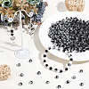 5 Strands Spray Painted Crackle Glass Beads Strands CCG-PA0001-08B-4