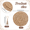 Round Natural Wood Beaded Napkin Rings AJEW-JOY00001-2
